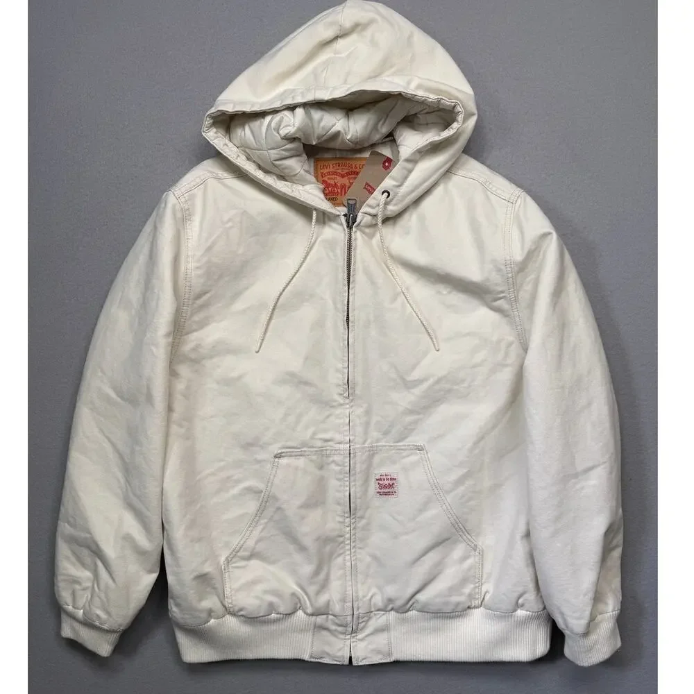 Levi's Men's Workwear Potrero Jacket, Chalky White L $128